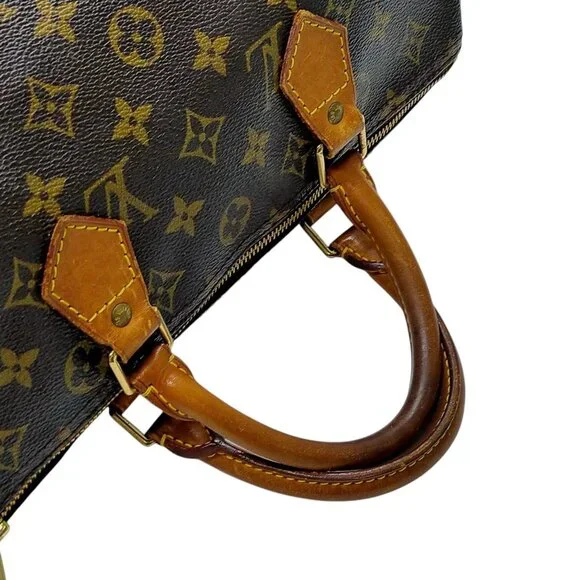 245406BX (X6) Louis Vuitton Satchel Bag Speedy 30 Brown Monogram